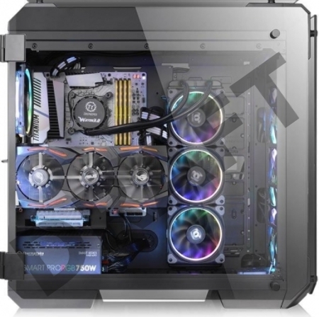 Корпус View 71 TG RGB (870680) CA-1I7-00F1WN-01 /Black/Win/SPCC/Tempered Glass*4/Color Box/Riing 140mm RGB Fan*3