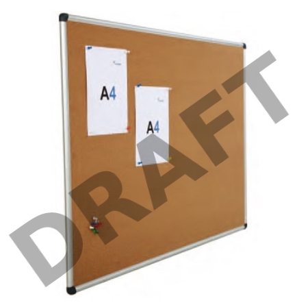 Демонстрационная доска Rocada 6202 пробковая 60х90см алюминиевая рама