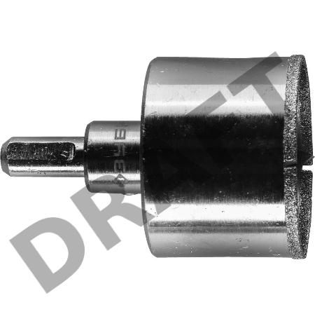 Коронка алмазная ЗУБР 29850-45  ЭКСПЕРТ в сборе по кафелю керамике P60 45мм