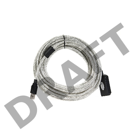 Кабель VCOM VUS7049-10M  USB2.0-repeater, удлинительный активный <Am-->Af> 10м