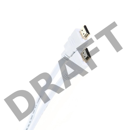 Кабель HDMI 19M/M ver 2.0, 1М, белый  Aopen <ACG711W-1M>     