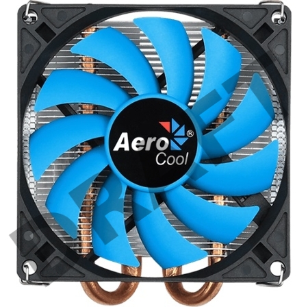 Кулер CPU Aerocool Verkho 2 Slim (универсальный, 105W, 18-27 dB, 1000-2300 rpm, 90мм, 4pin, медь+алюминий) RTL