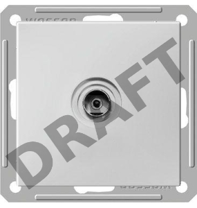 Механизм коннектора TV антены 1-м СП W59 оконечная без рамки бел. SchE RTS-151-1-86