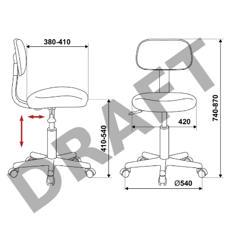 Кресло Бюрократ CH-1201NX/BLACK черный