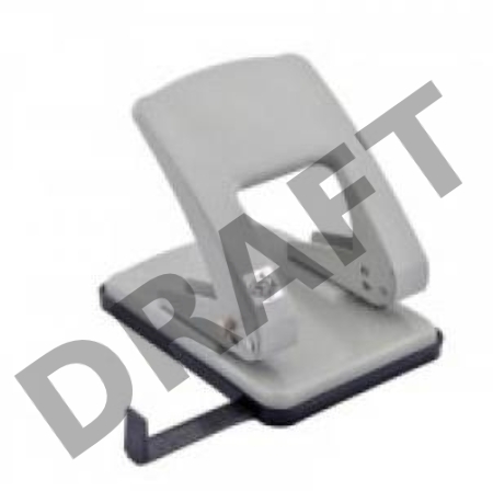 Дырокол Kw-Trio Stylish Heavy Duty 976L/GR макс.:40лист. металл серый отв.:2 с линейкой