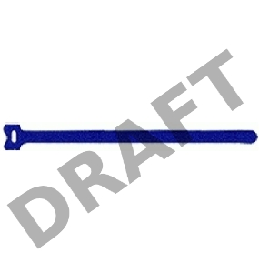 Хомут-липучка 310мм, 20 шт., синий