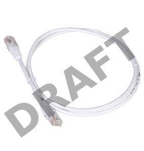 Патч-корд TWT UTP кат.5e, с заливными колпачками, 1.5 м, белый