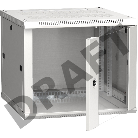 Шкаф ITK LINEA W 6U 600x600 мм дверь стекло, RAL7035