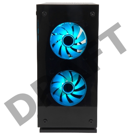 Корпус Hiper M65 черный без БП ATX 3x120mm 1xUSB2.0 1xUSB3.0 audio bott PSU