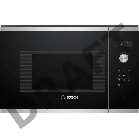 Встраиваемая микроволновая печь Bosch BFL524MS0 / 20л. нержавеющая сталь