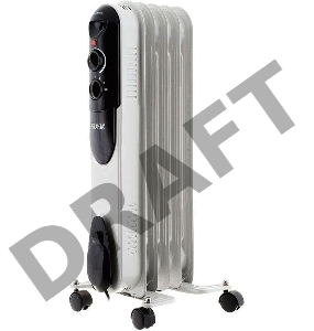 Масляный радиатор Ресанта ОМПТ- 5Н [67/3/2] {1кВт, 290?140?650, 5 секций, 6,3 кг}