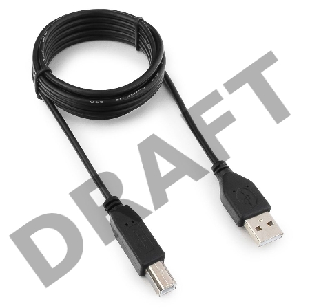 Кабель Гарнизон Кабель USB 2.0, AM/BM, 1.8м, пакет (GCC-USB2-AMBM-1.8M)