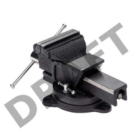 Тиски слесарные 100мм, поворотные, с наковальней KRANZ