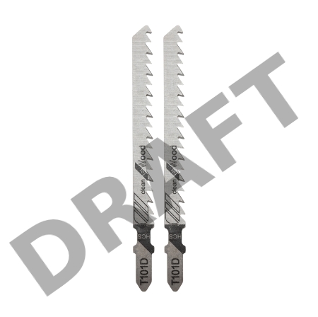 Пилка для электролобзика 100 мм 6 з/д 6-60 мм T101D (2 шт./уп.) (дерево) Kranz