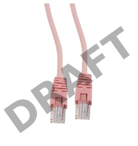 Патч-корд UTP Cablexpert кат.5e, 0.5м, литой, многожильный (розовый)