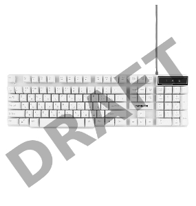 Клавиатура Гарнизон GK-200, USB, белый, механизированные клавиши
