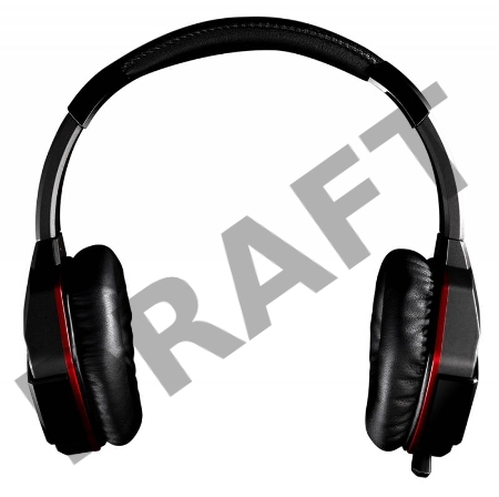 Наушники A4Tech G501, черно-красные  {Наушники с микрофоном, 2.2м}