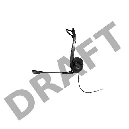 Наушники с микрофоном Logitech 960 черный 2.4м накладные оголовье (981-000100)