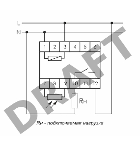 Фотореле AZ-112 (выносной герметичный фотодатчик монтаж на DIN-рейке 1 модуль 230В 16А) F&F EA01.001.013