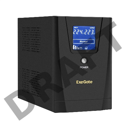ИБП ExeGate EX292799RUS SpecialPro Smart LLB-1500.LCD.AVR.2SH.3C13 <1500VA/950W, LCD, AVR, 2*Schuko+3*C13, съемн.кабель, металлический корпус, Black>