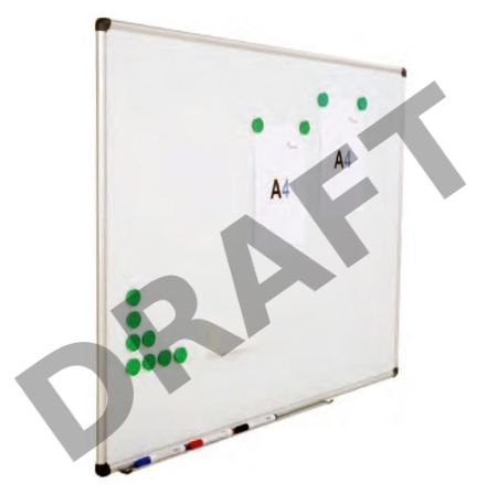 Демонстрационная доска Rocada 6404 магнитно-маркерная лак 90x120см алюминиевая рама