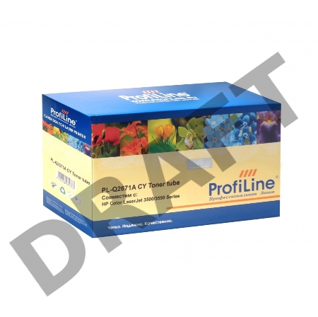 Картридж PL-Q2671A для принтеров HP CLJ 3500/3500N/3550/3550N Cyan 4000 копий ProfiLine