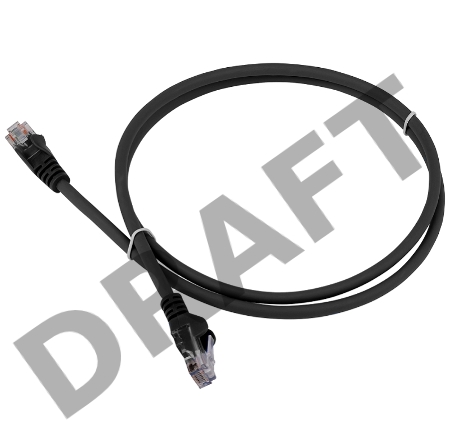 Патч-корд LANMASTER LSZH UTP кат.6, 3.0 м, черный