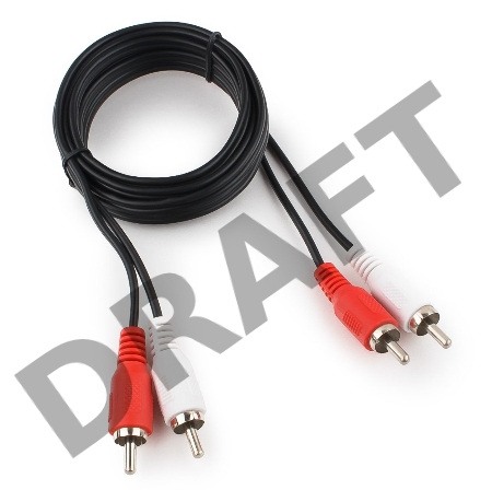 Кабель аудио Cablexpert CCA-2R2R-6, 2xRCA / 2xRCA, 1,8м