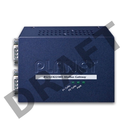 Шлюз PLANET 2-Port RS232/422/485 Modbus Gateway (1-Port 10/100BASE-TX, -10 to 60 C, Modbus RTU/ASCII, Master/Slave)