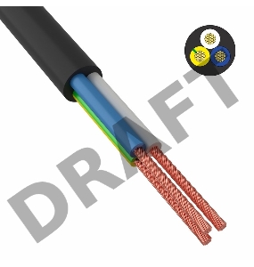 Провод соединительный ПВС 3х0,75 мм² 200 м черный ГОСТ 7399-97