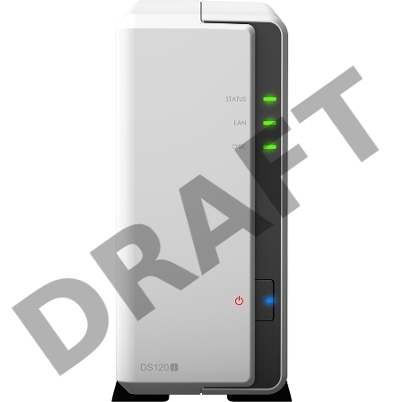 СХД настольное исполнение 1BAY NO HDD DS120J SYNOLOGY