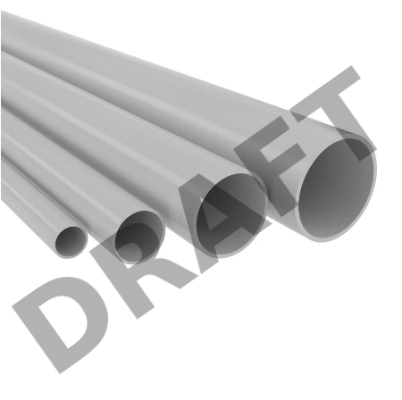 Труба ПВХ гладкая жесткая d63мм (т) (дл.3м) ДКС 63963