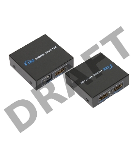 Делитель гнездо HDMI на 2 гнезда HDMI, металл  REXANT