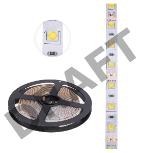 LED-лента 3 м 12 В 5050 4000 К IP65 60 LED/м для БП с клеммами LAMPER