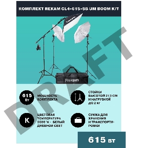 Комплект освещения Rekam CL4-615-SB-FL4-FL1S