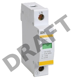 Ограничитель перенапряжения ОПС1-D 1P ИЭК MOP20-1-D