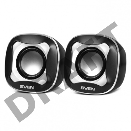 Колонки Sven 170 2.0 черный/белый 5Вт
