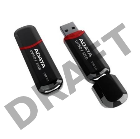 Флеш Диск 128GB ADATA UV150, USB 3.0, Черный