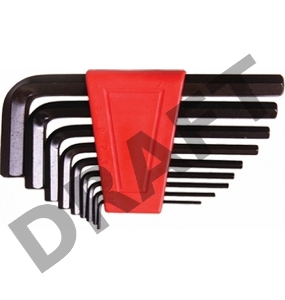 Набор ключей MATRIX 11227  имбусовых hex 2.0–12мм crv 9шт удлиненные