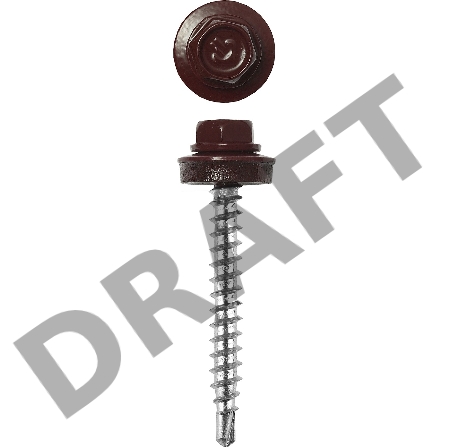 Зубр Саморезы для крепления кровель. матер. к дерев. обреш., цвет RAL 3005 