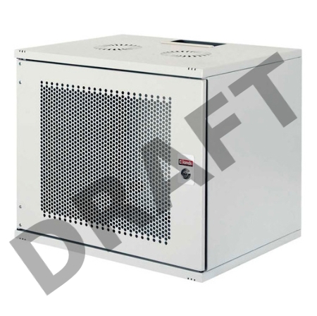 Шкаф коммутационный Lande NetBox Soho (LN-SH12U5440-BL-F0-3) настенный 12U 540x400мм пер.дв.перфор. задн.дв.стал.лист несъемн.бок.пан. направл.под закл.гайки 80кг черный 14.5кг IP20 сталь