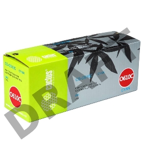 Тонер Картридж Cactus CS-O610C голубой для Oki C610 series (6000стр.)