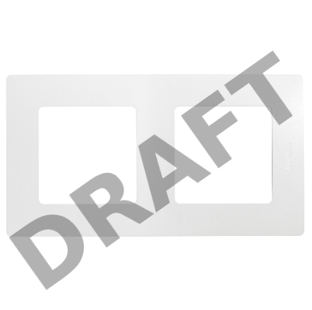 Рамка 2-м Etika бел. Leg 672502