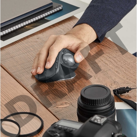 Мышь Logitech Trackball MX Ergo графитовый оптическая (12000dpi) беспроводная USB игровая (8but)