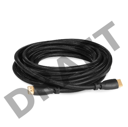 Greenconnect Кабель 3.0m HDMI версия 2.0, HDR 4:2:2, Ultra HD, 4K 60 fps 60Hz/5K*30Hz, 3D, AUDIO, 18.0 Гбит/с, 28/28 AWG, OD7.3mm, тройной экран, черный нейлон, GCR-HM811-3.0m Greenconnect Кабель 3.0m HDMI версия 2.0, HDR 4:2:2, Ultra HD, 4K 60 fps 60Hz/5