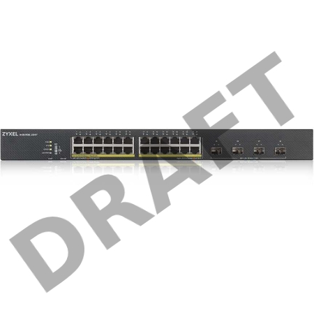 Коммутатор ZYXEL XGS1930-28HP Hybrid Smart L2+ switch PoE+ Zyxel Nebula Flex, 24xGE PoE+, 4xSFP+, budget PoE 375W, Standalone / cloud management
