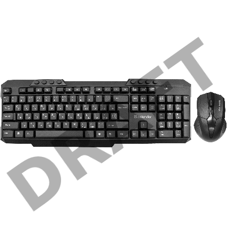 Клавиатура+мышь JAKARTA C-805 RU BLACK 45805 DEFENDER