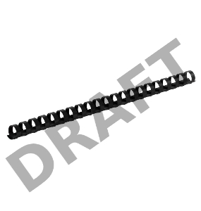 Расходные материалы Lamirel Пружина пластиковая LA-7867501 (14 мм. Цвет: черный, 100 шт.)