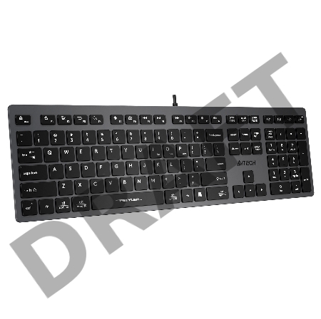 Клавиатура A4Tech Fstyler FX50 серый USB slim Multimedia (FX50 GREY)