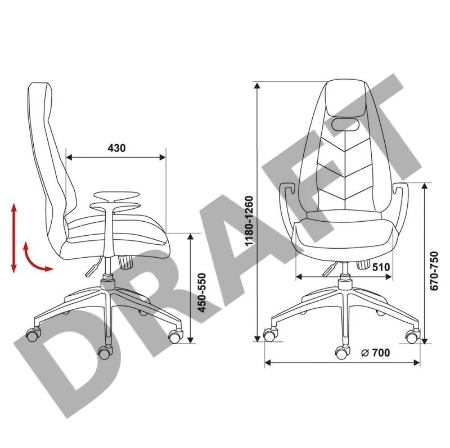 Кресло руководителя Бюрократ _Zen/Brown коричневый кожа крестовина алюминий